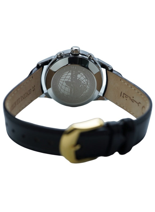 Men's Luxury Premium Black Leather Watch WA-10GSL - Image 3